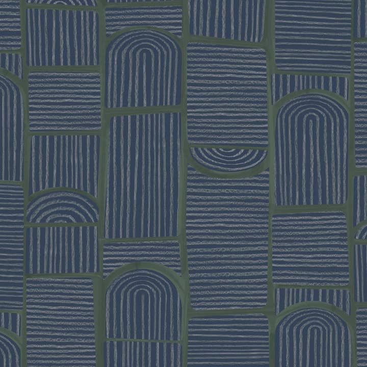 Backdrop - Vente Papier peint - BLOOMSBURY - BLEU MARINE PROFOND4