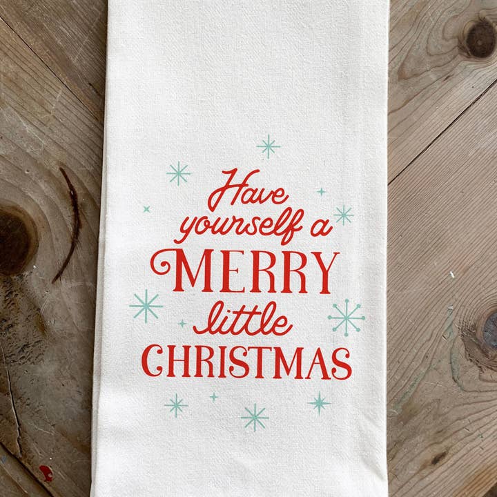 Have Yourself a Merry Christmas//Torchon de cuisine pour la vente par Second Nature by Hand