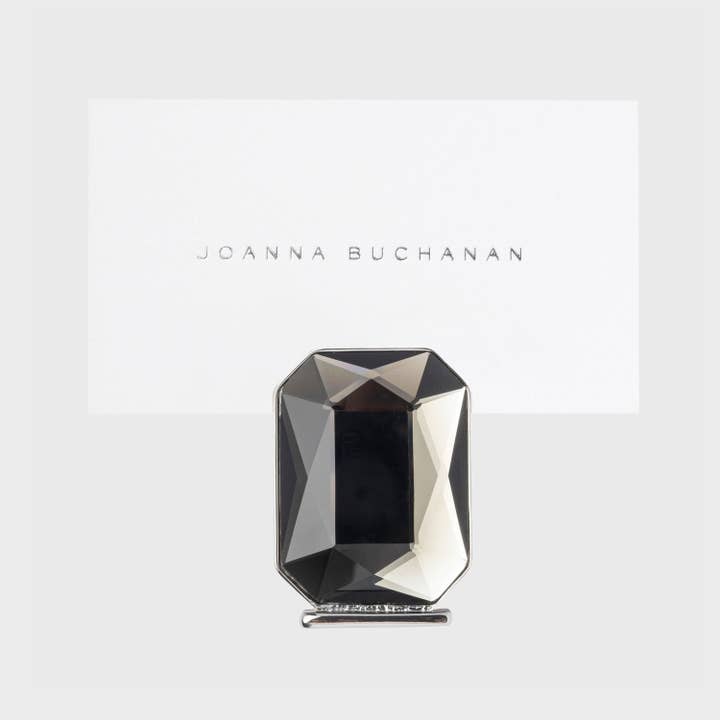 Portatarjetas con una sola gema, gris, juego de dos para venta al por mayor de Joanna Buchanan