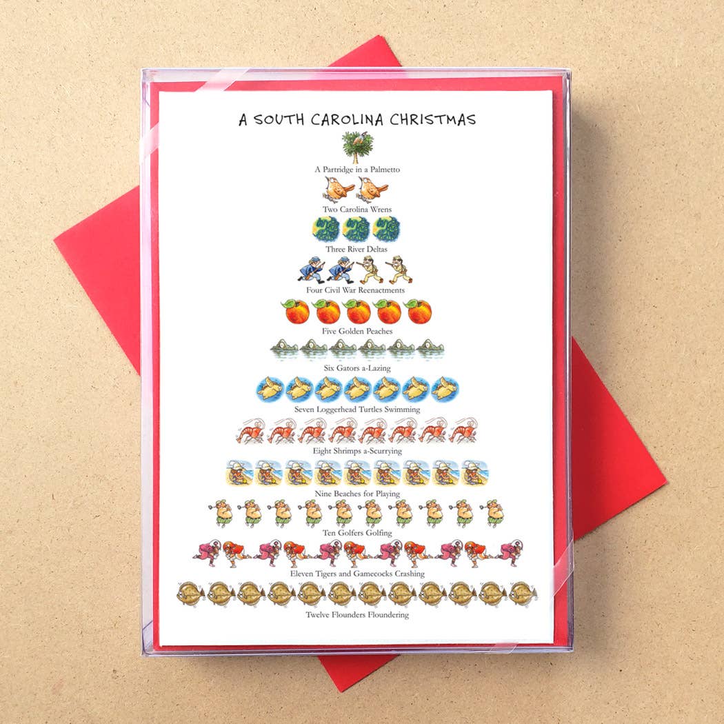 Allport Editions – Großhandel Weihnachtskarte – „Staaten: 12 Days of Christmas“ -Boxkarten — ALLE 50 BUNDESSTAATEN!28