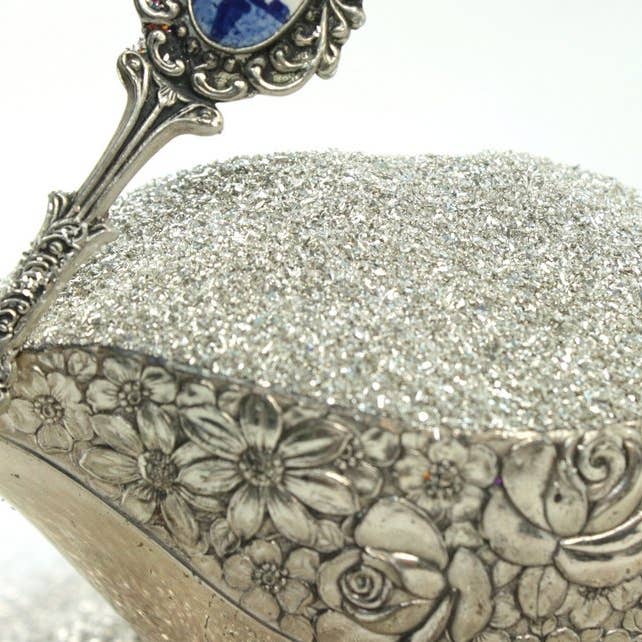 Meyer Imports - Wholesale Craft supplies - Silver Sparkly German Glass Glitter | Fine 90 Grit | 25g6