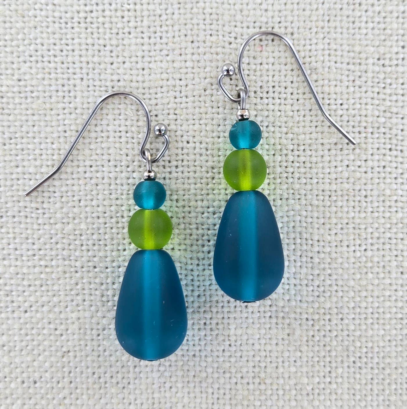 Sadie Green's Jewelry - Wholesale Dangle Earrings - Sea Glass Drop Earring 1711-SP3