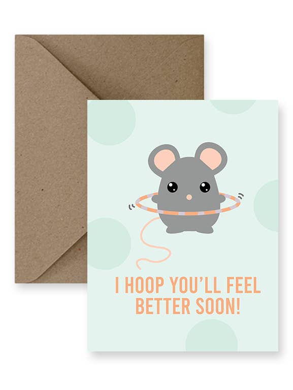 I Hoop You’ll Feel Better Soon Greeting Card for wholesale by IMPAPER