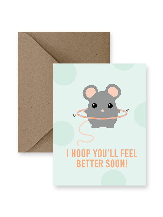 Cartão comemorativo I Hoop You'll Feel Better Soon por atacado de IMPAPER
