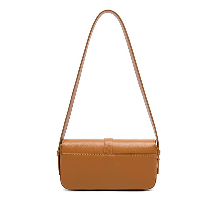 Athena - Recycled Vegan Slim Bag - Mustard for wholesale on Faire