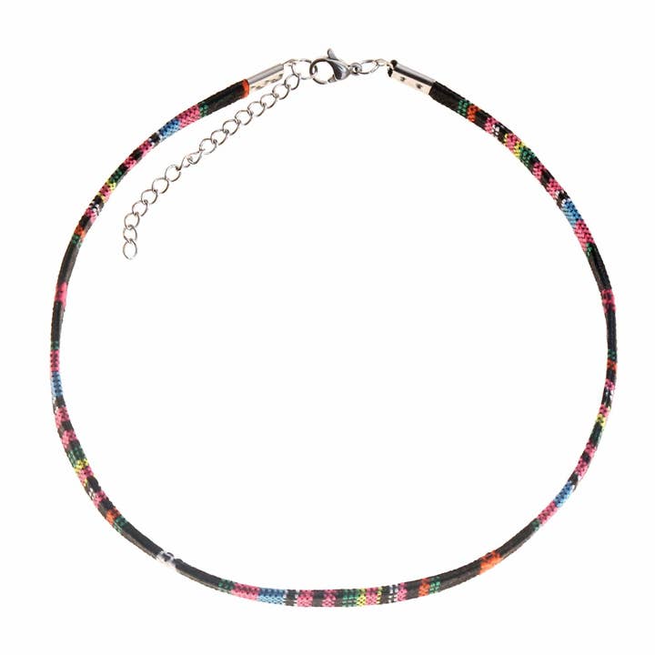 Made By Nami - Wholesale Choker/Collar - Choker Necklace - Black-Pink