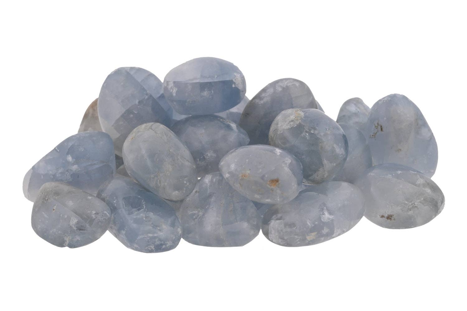 Rock Restock - Wholesale Spiritual Stone/Crystal - Celestite Tumbled Stones - 1 lb2