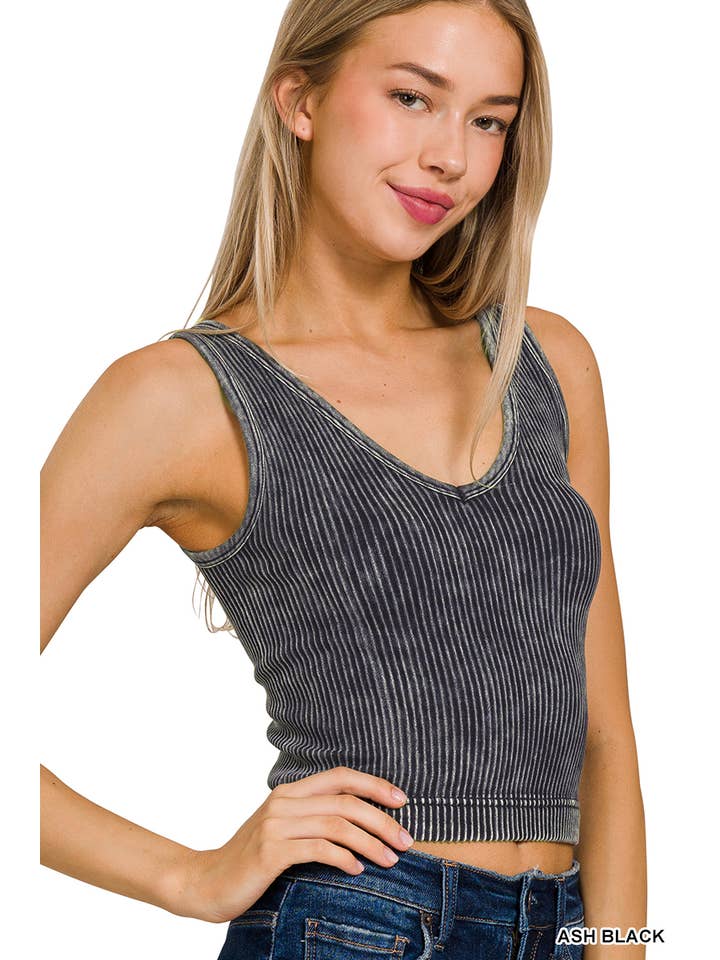 42POPS - Wholesale Tank Top - Women's - ",.._ Premium Washed Seamless 2-way Tank