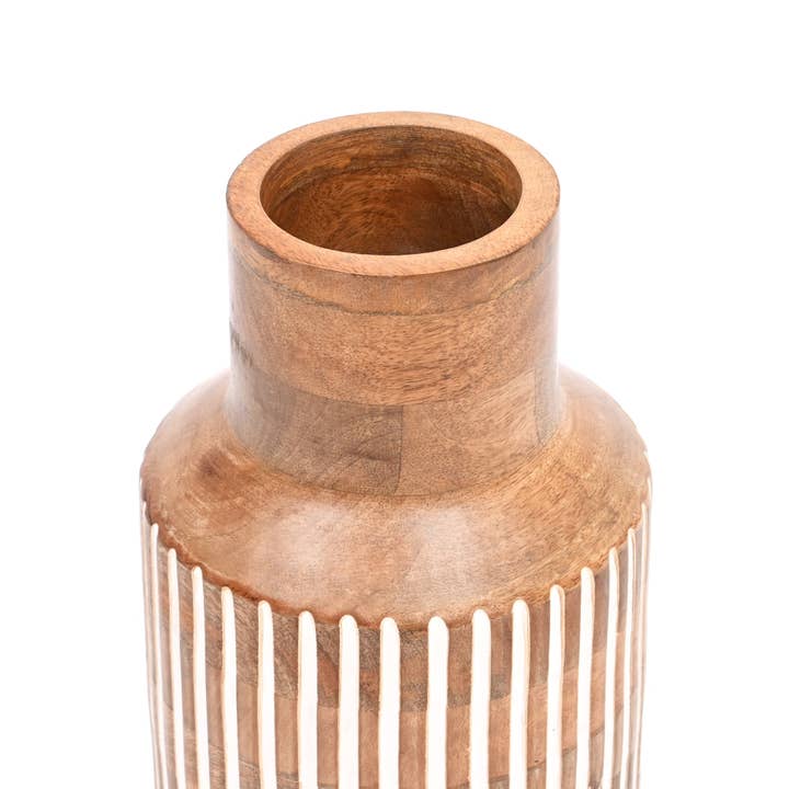 Expo Bazaar - Wholesale Vase - Jack Vase – Natural & White Matte Finish3