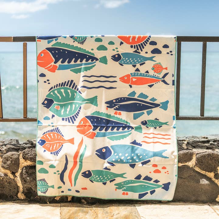 Buzzee - Wholesale Beach Towel - Double Sided Beach Towel-Sand Resistant-QuickDry-UnderTheSea2