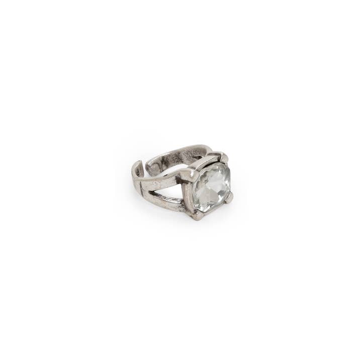 Chanour - Wholesale Ring met een steen/solitaire ring - Handgemaakte koperen kristallen ring - 68301