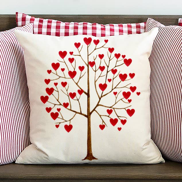 Cœur Taie d'oreiller Saint Valentin 45,7 x 45,7 cm pour la vente par Cotton & Crate
