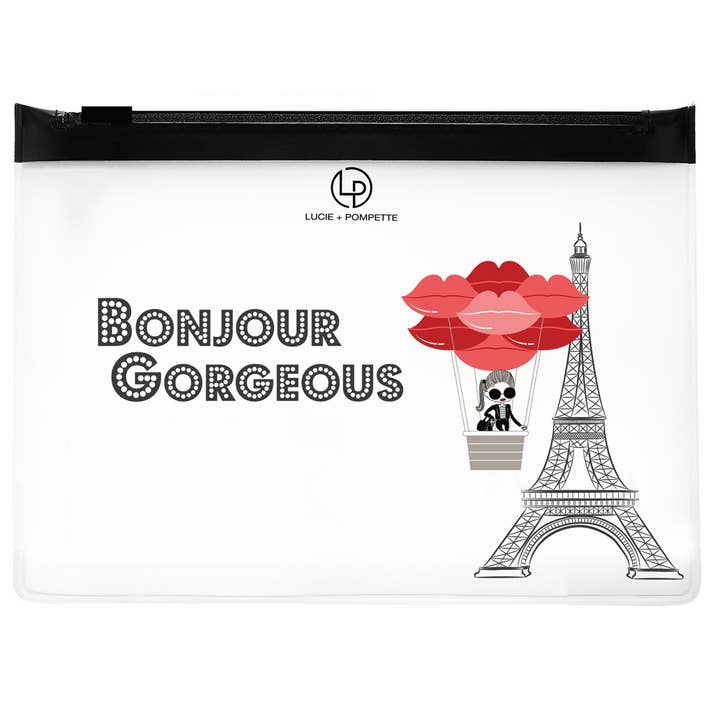 Lucie + Pompette - Wholesale Makeup/Cosmetic Bag - Bon Voyage - makeup bag
