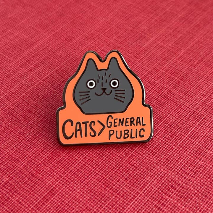 Paper Parasol Press - Wholesale Lapel Pin/Button - Cats > General Public2