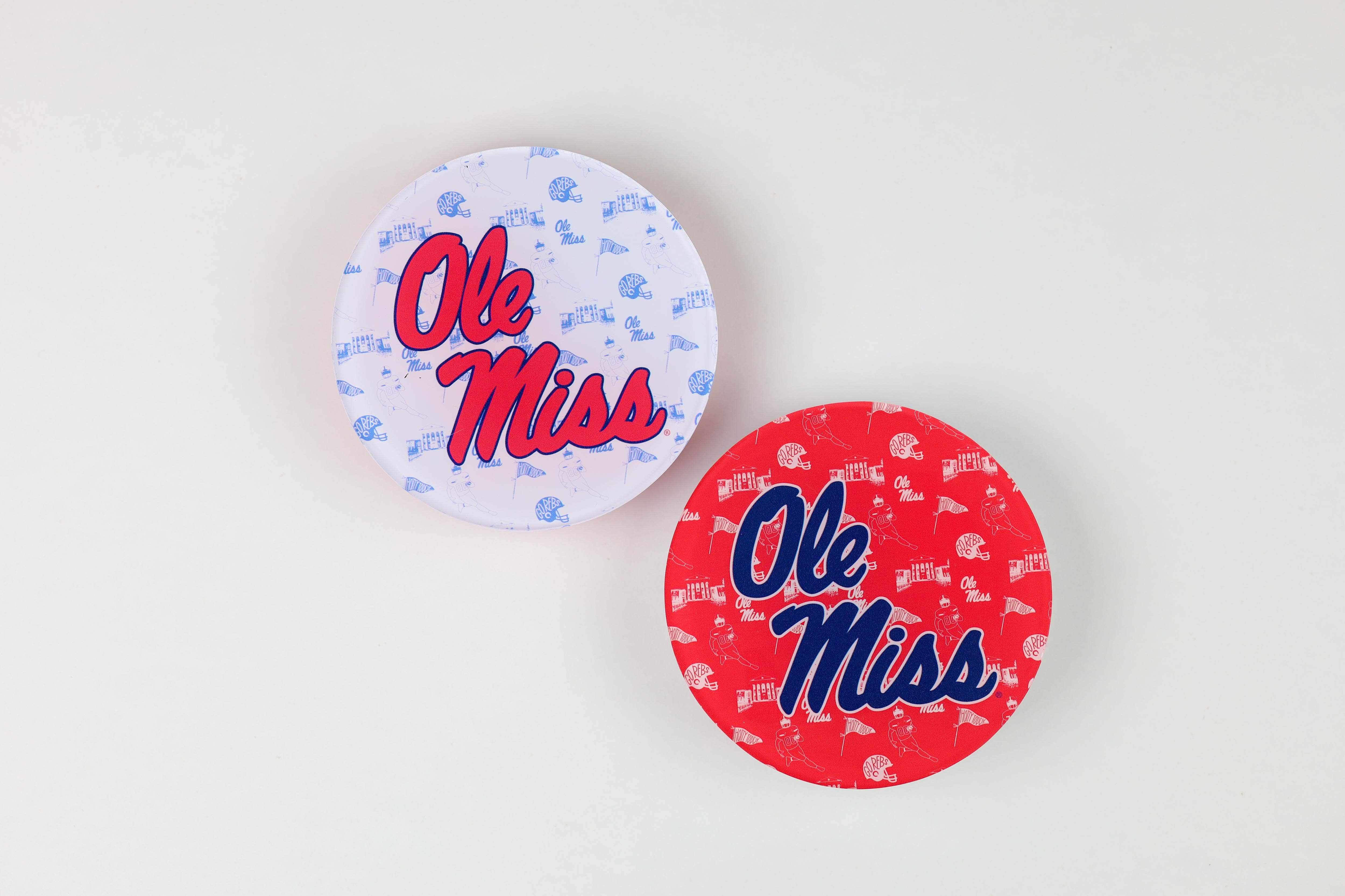 Tailgated Co. - Wholesale Coasters - Ole Miss Collegiate Acrylic Coaster0