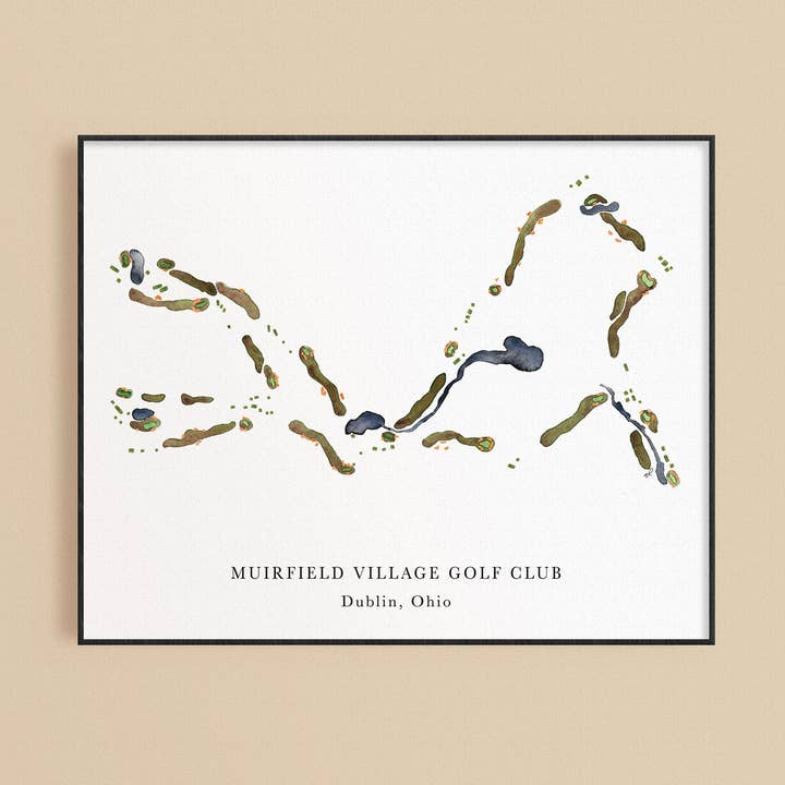 Muirfield Golf Club Print for wholesale by ally aiken design