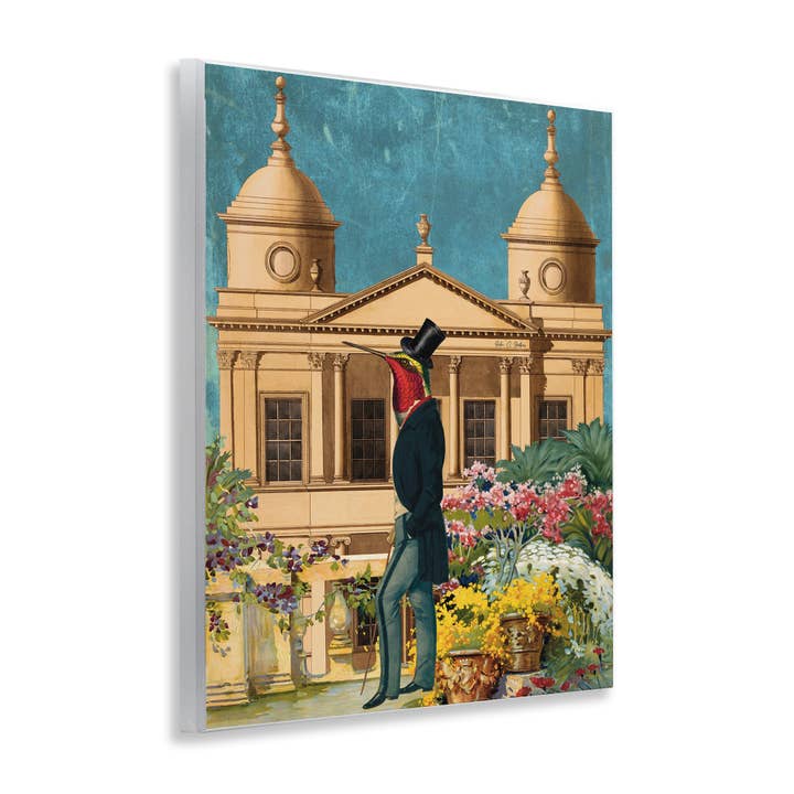 Stupell Industries - Wholesale Wall Sign - Surreal Vintage Bird & Architecture - Unframed Wall Art3