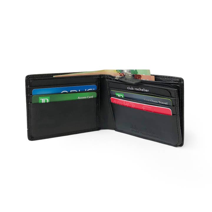 Club Rochelier - Wholesale Wallet - Men's - Men's Slim Wallet With Zippered Pocket5