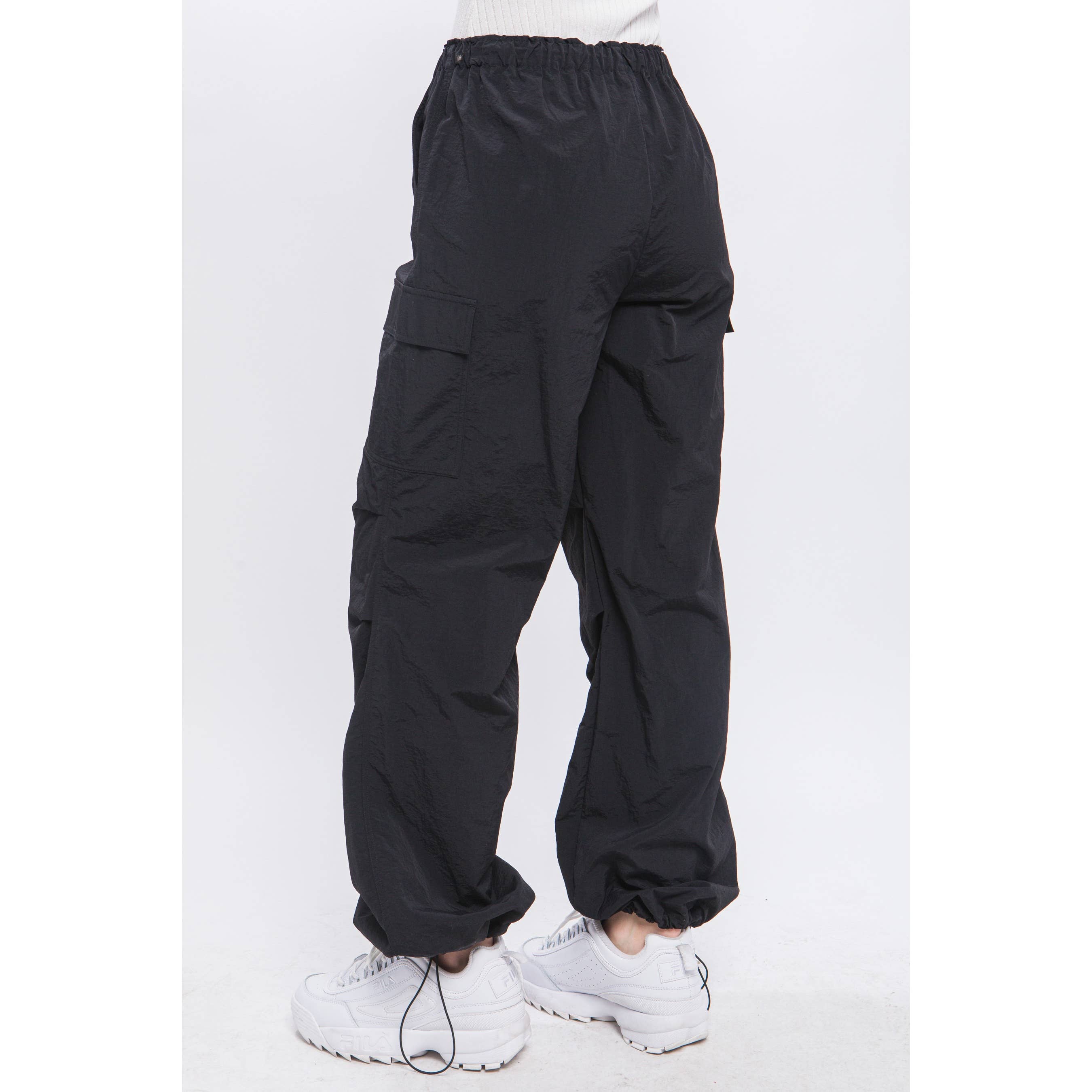 Apolline - Wholesale Pants - Women's - Loose Fit Parachute Cargo Pants1