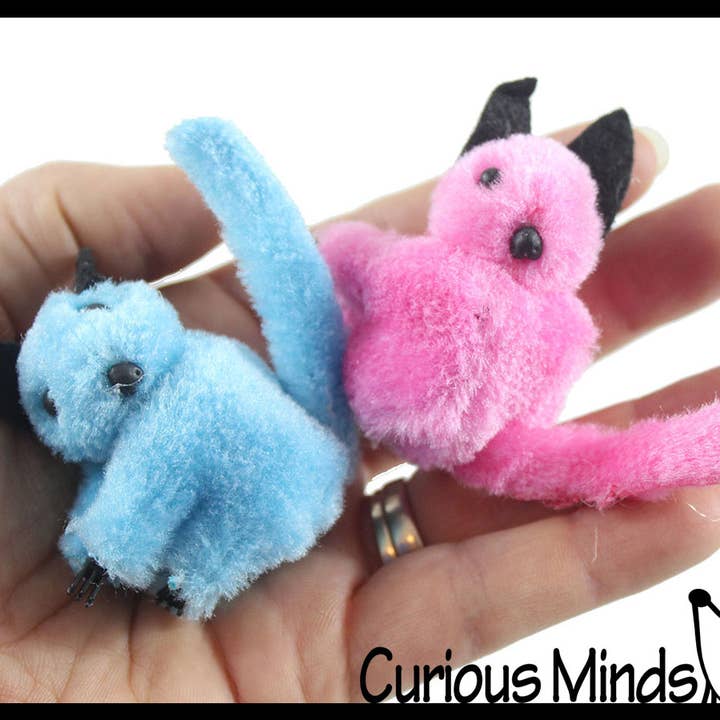Curious Minds Toys - Wholesale Stuffed/plush toy – Kids & baby - 1 Cute Fuzzy Plush Animal Clip On - Squeeze to Clip on 80's4
