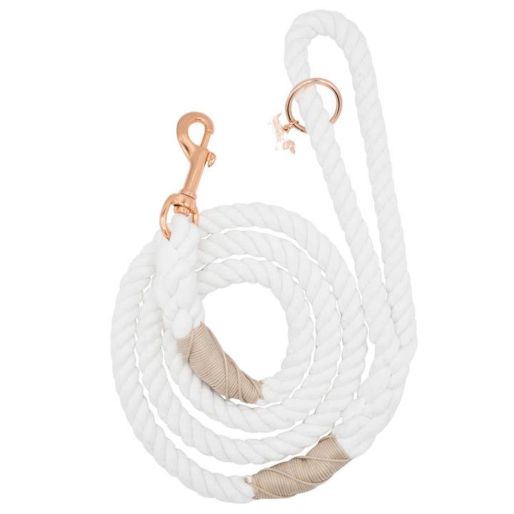 Dog Rope Leash - Dove for wholesale by SASSY WOOF