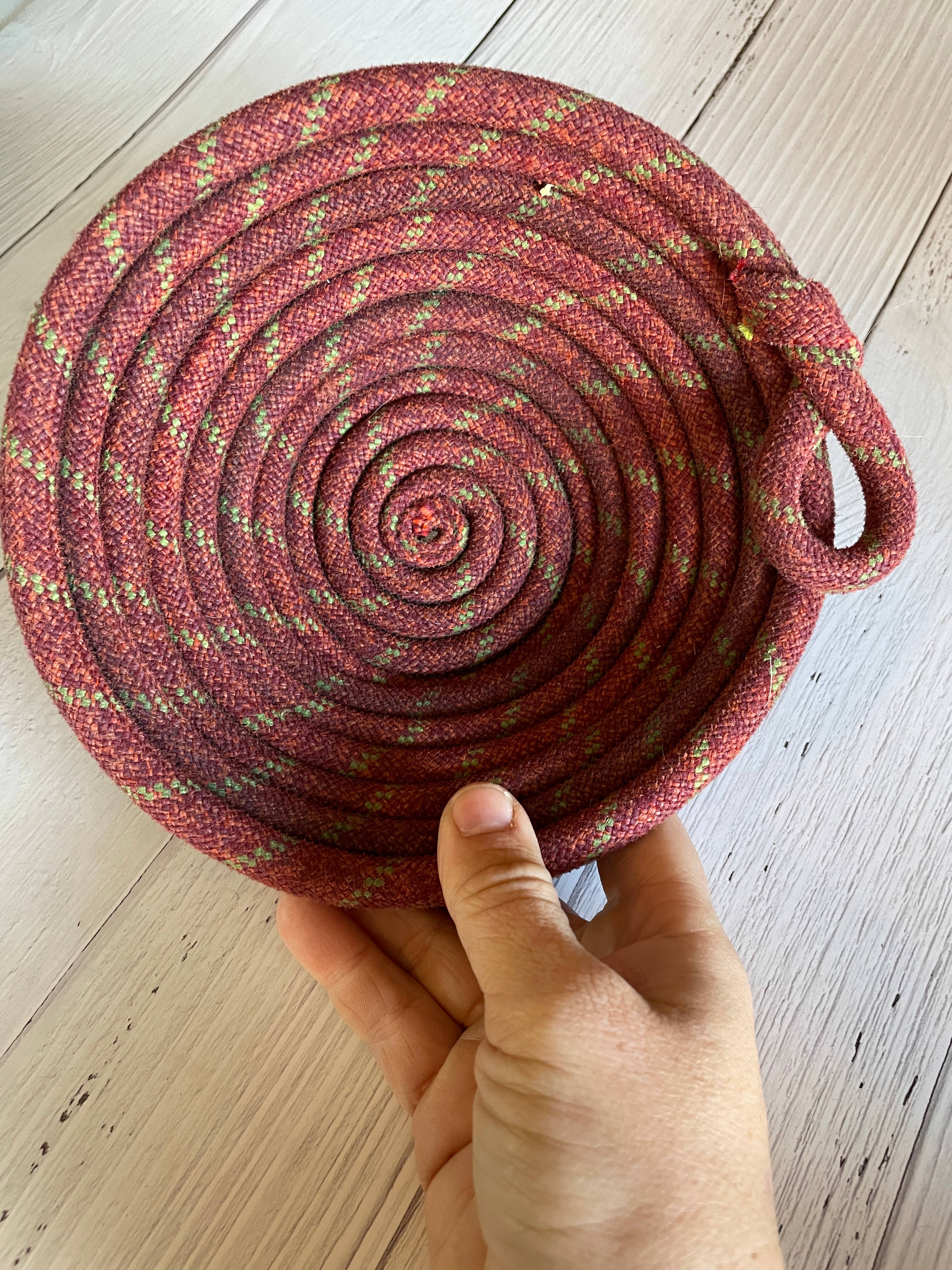 Cactus to Pine - Wholesale Decorative Plate/Dish/Bowl - Upcycled Climbing Rope Bowl1