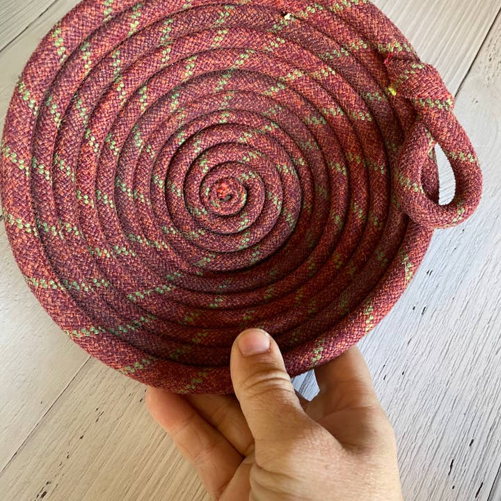 Cactus to Pine - Wholesale Decorative Plate/Dish/Bowl - Upcycled Climbing Rope Bowl1