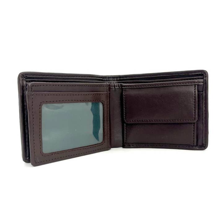 maccessori - Vente Portefeuille – homme - Portefeuille Trifold Harris Tweed Bleu/Carreaux Marron