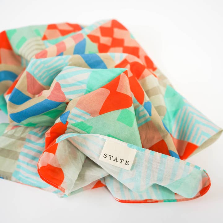 STATE The Label - Wholesale Bandana – Women's - PAINTED QUILT BANDANA1