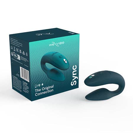 Sexology - Venta al por mayor Juguetes eróticos - Vibrador para parejas recargable de silicona We-Vibe Sync 2 Verde Terciopelo