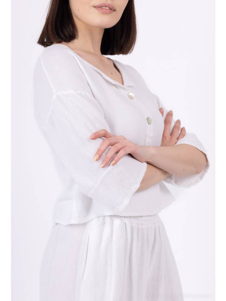 Shyloh - Wholesale Blouse - Women's - Top buttons 15781