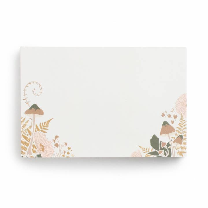 Blossom Small Notepad | Woodland Botanicals & Mushrooms for wholesale by Flowerie