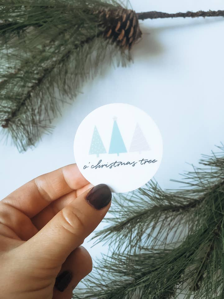 ' o' christmas tree ' sticker for wholesale by Vienna Design LLC
