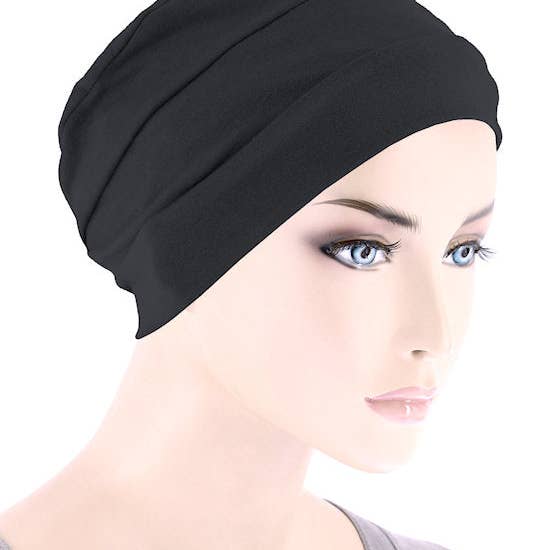 Turban Plus - Wholesale Turban - Women's - Chemo Cloche Cap Black
