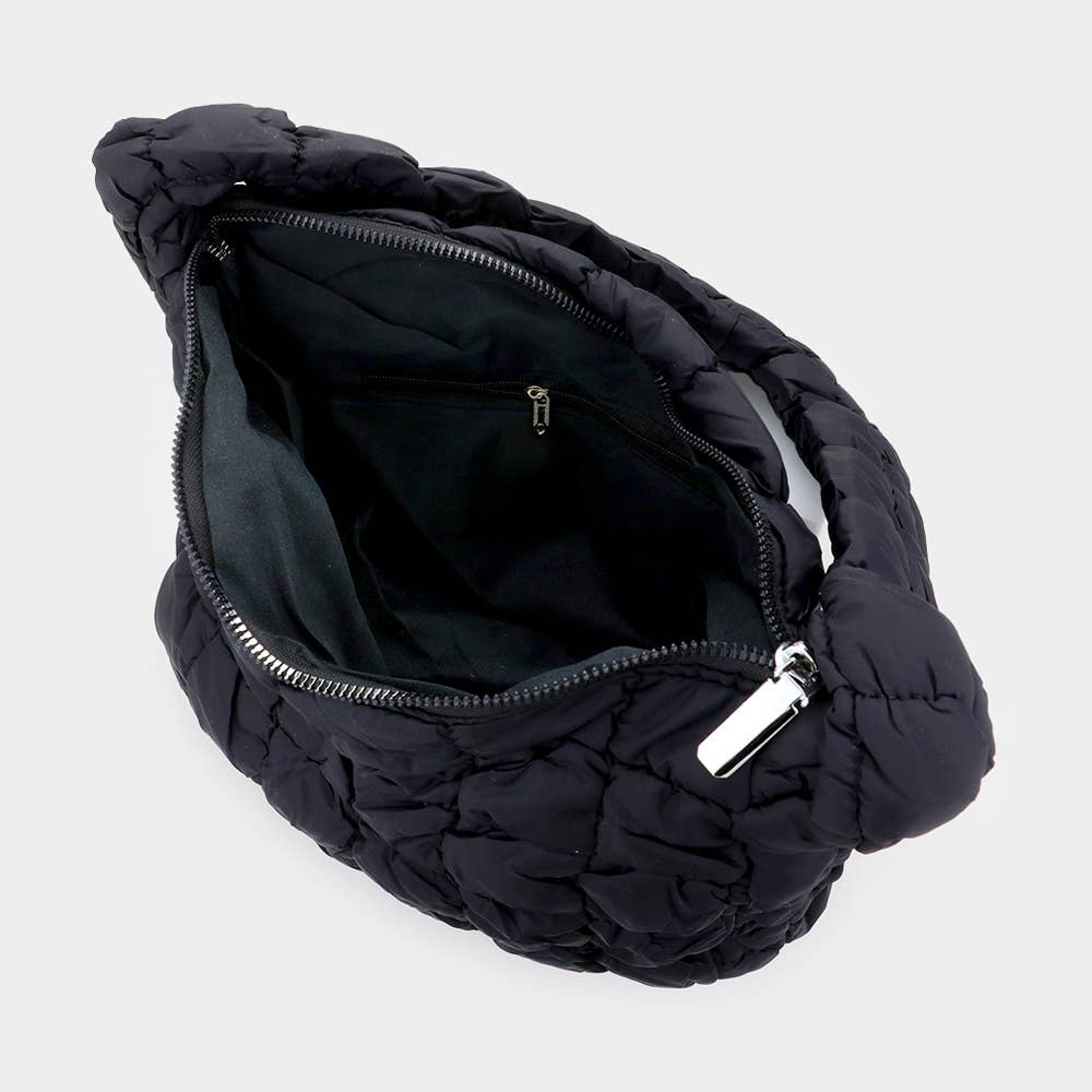 Sensibling Corp. - Wholesale Shoulder Bag - Women's - Quilted Puffer Tote / Shoulder Bag Cloud Bag10