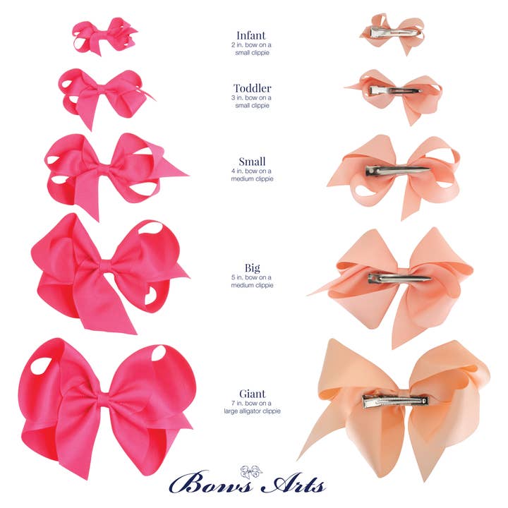 Bows Arts – Engroshandel Hårsløjfe - Børn – Kæmpe jul Print Bue Strip