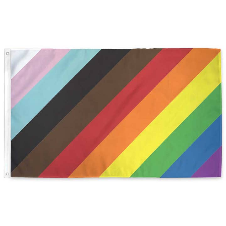 Flags For Good - Wholesale Flag - 11-Stripe Diagonal LGBTQ+ Pride Flag