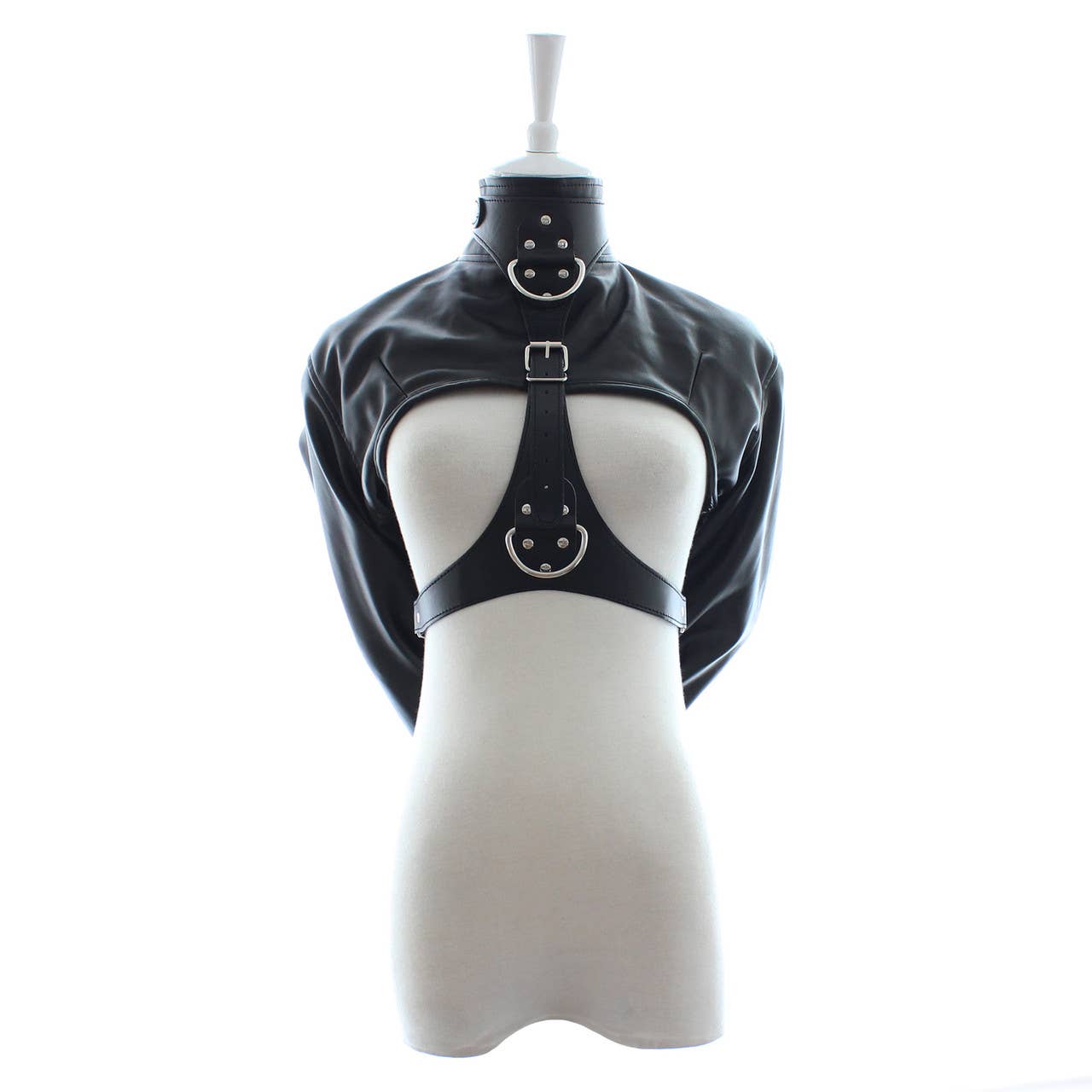 Plesur Body Products - Wholesale Sex Toy - Bondage Bolero Jacket - PVC Vegan Leather1