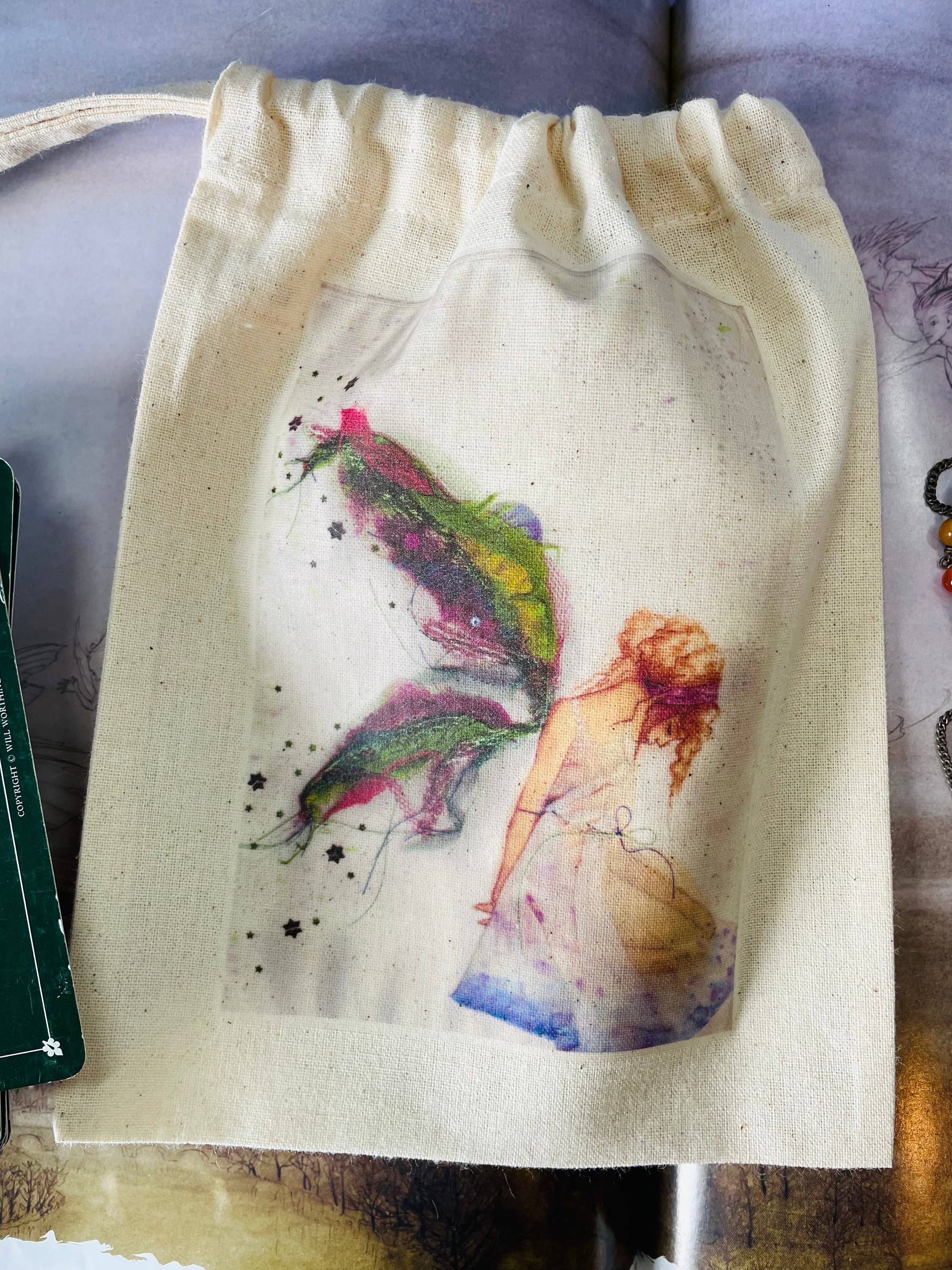 FreeRangeFaeries - Wholesale Pouch - Women's - Fabric Faerie Tarot Pouch 3