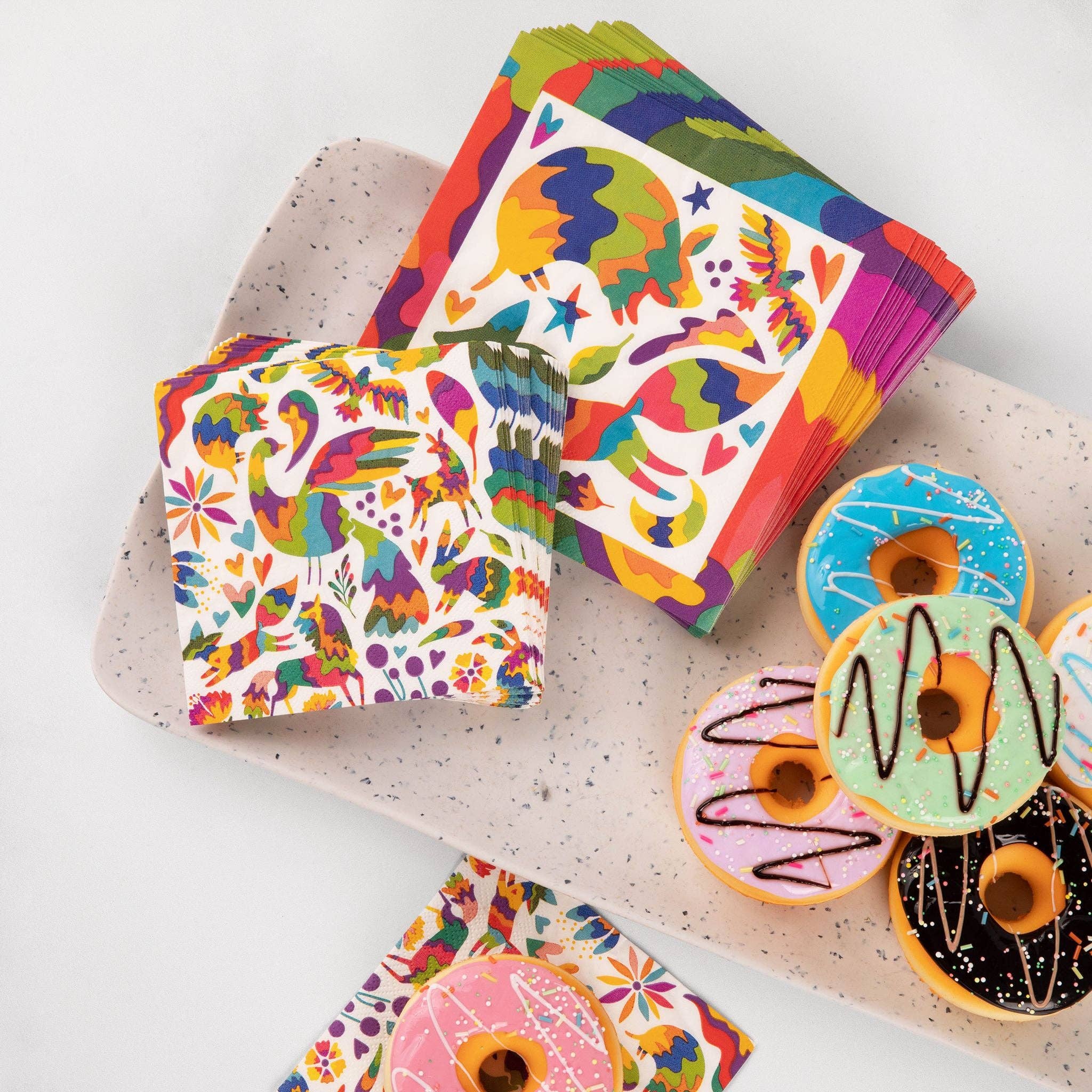 Fabuplates - Wholesale Disposable Plate - Joyful Otomi Plates + Napkins | Curated Bundle Option4