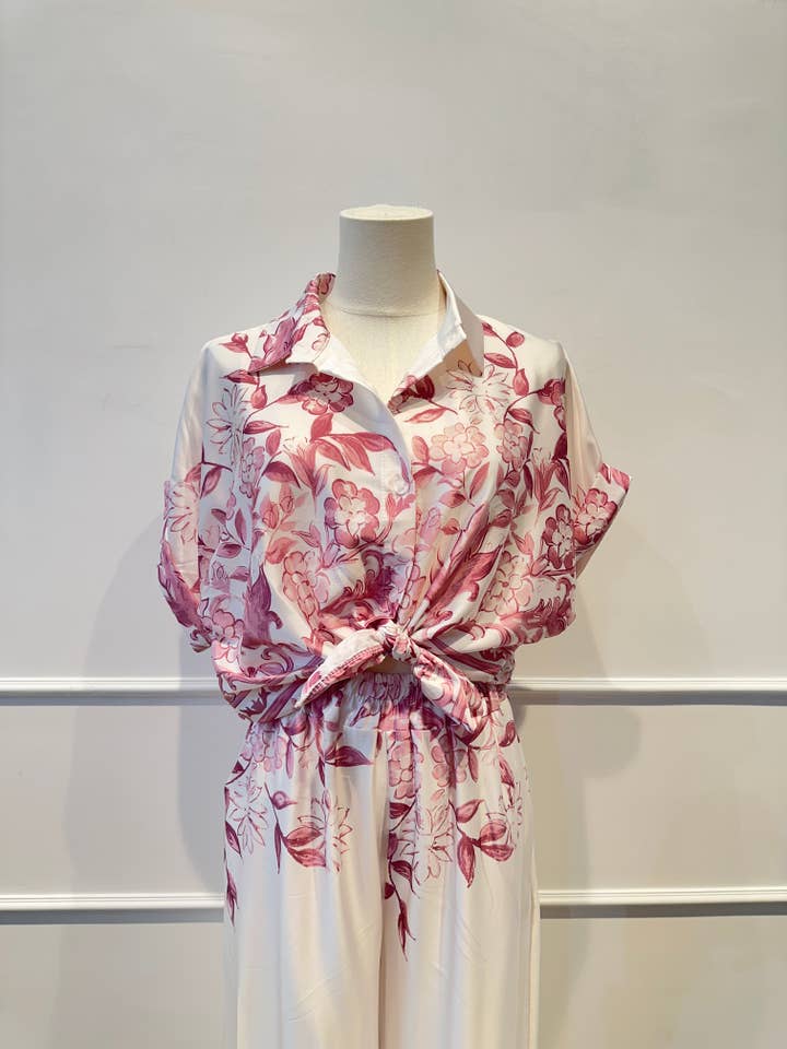 AMARIA - Wholesale Top & Pant Set (NOT Loungewear) - Women's - Women's Floral Print Set – 8873048