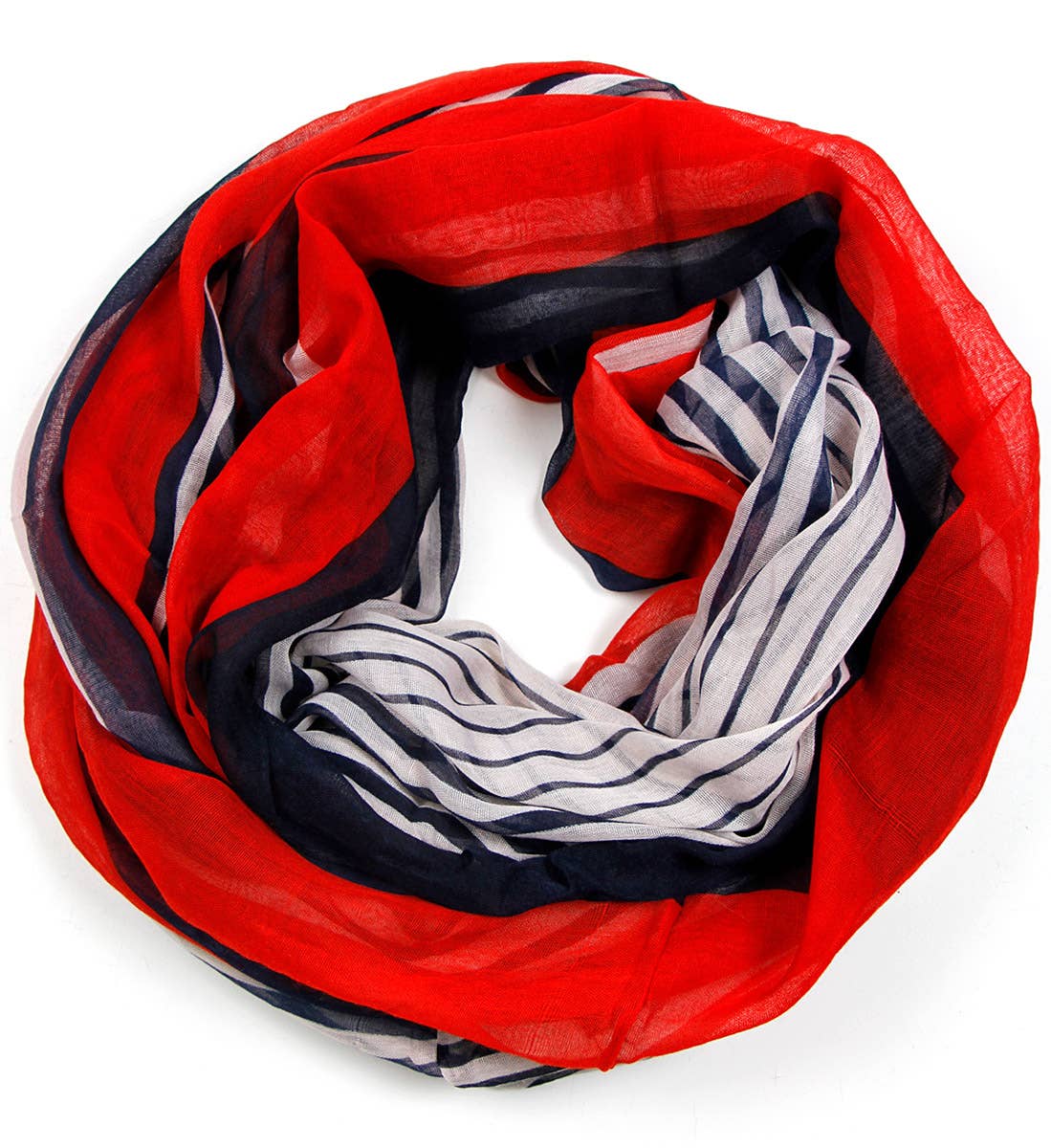 SERENITA - Wholesale Scarf - Women's - Infinity Scarf Print Lightweight Loop Scarf Summer Wrap14