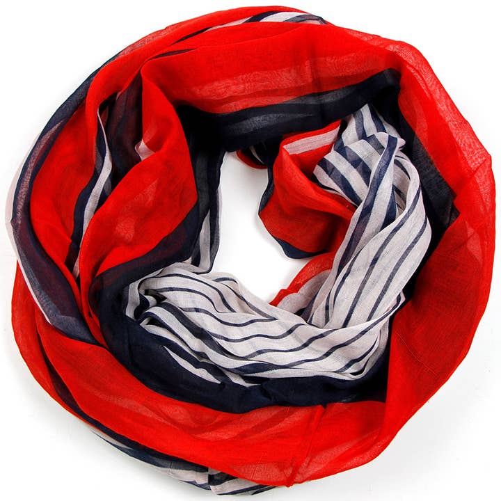 SERENITA - Wholesale Scarf - Women's - Infinity Scarf Print Lightweight Loop Scarf Summer Wrap14