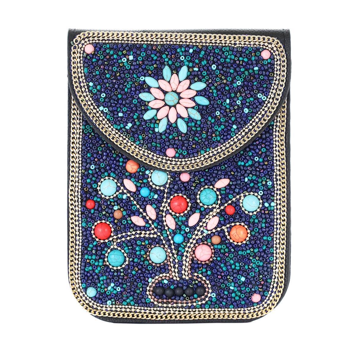 22 Tote - Vendita all'ingrosso Borsa a tracolla - Donna - Borsa a tracolla per cellulare in pelle vegana con perline8