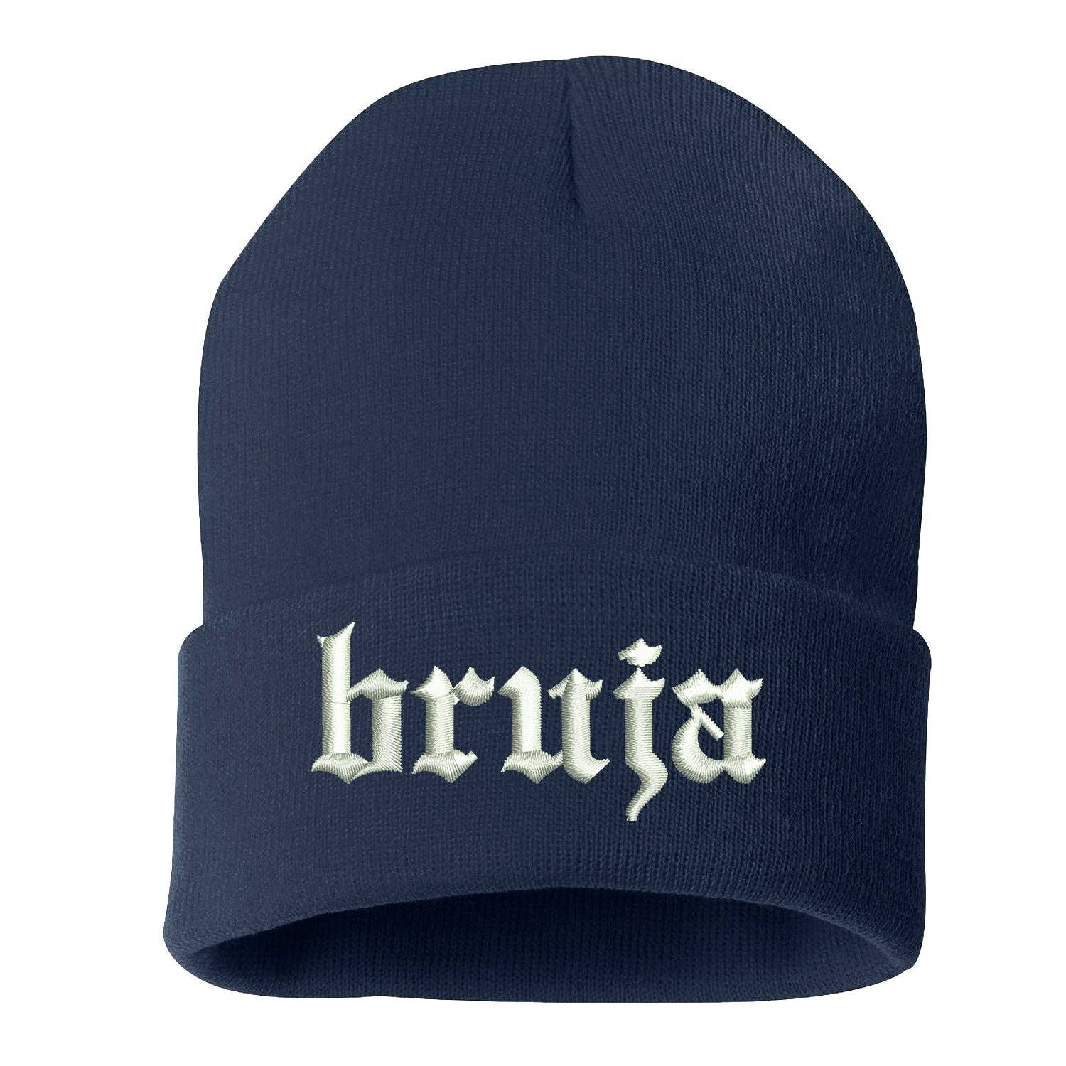 DSY Lifestyle - Wholesale Beanie - Women's - Bruja Embroidered Cuffed Beanie | Witchy Latina Style7