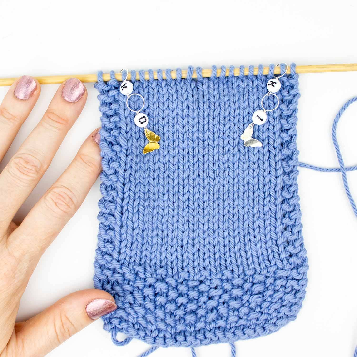 Twice Sheared Sheep - Vente Accessoire de tricot/crochet - Ensemble de marqueurs Augmentation/Diminution Little Butterflies2