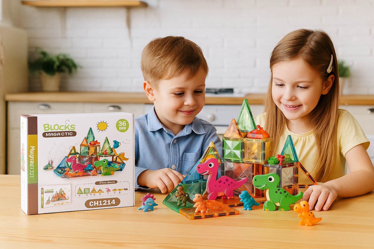 Marissa's Gifts - Wholesale Building Set - Kids - 36-Piece Magnetic Blocks– Educational STEM Building Toy Set3