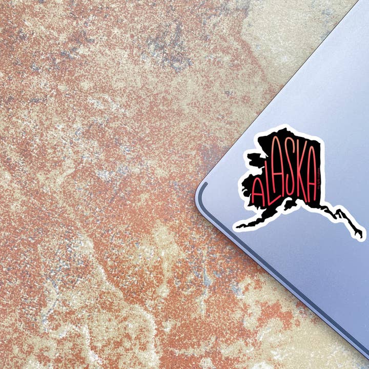 Tiny Turtle Creations - Wholesale Sticker - Alaska Red Orange Ombre Sticker1