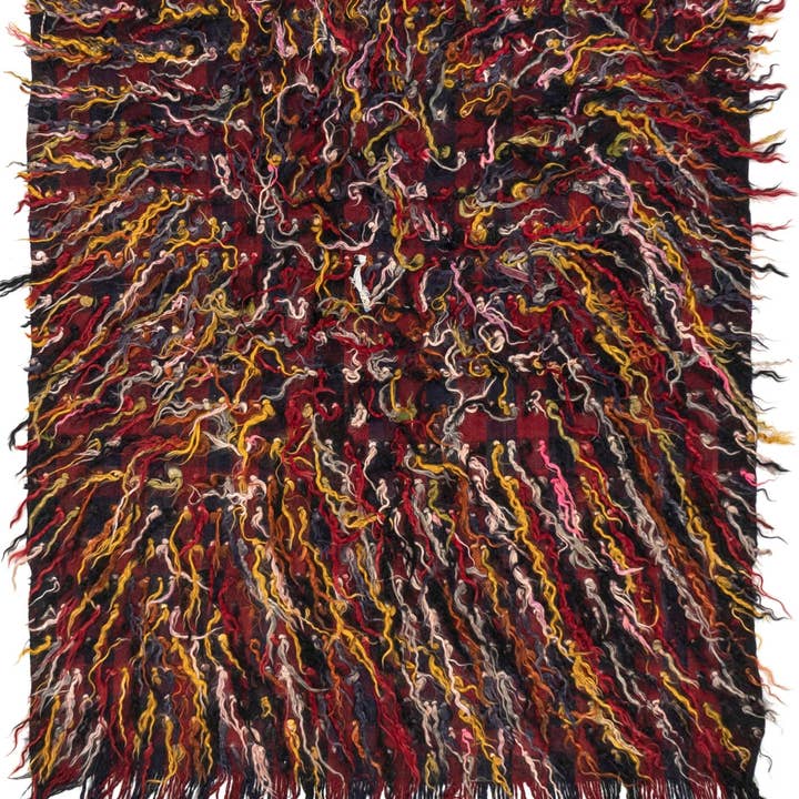 (4'2'' x 4'11'') Vintage Multi-color Turkish Kilim for wholesale by Rugtolia