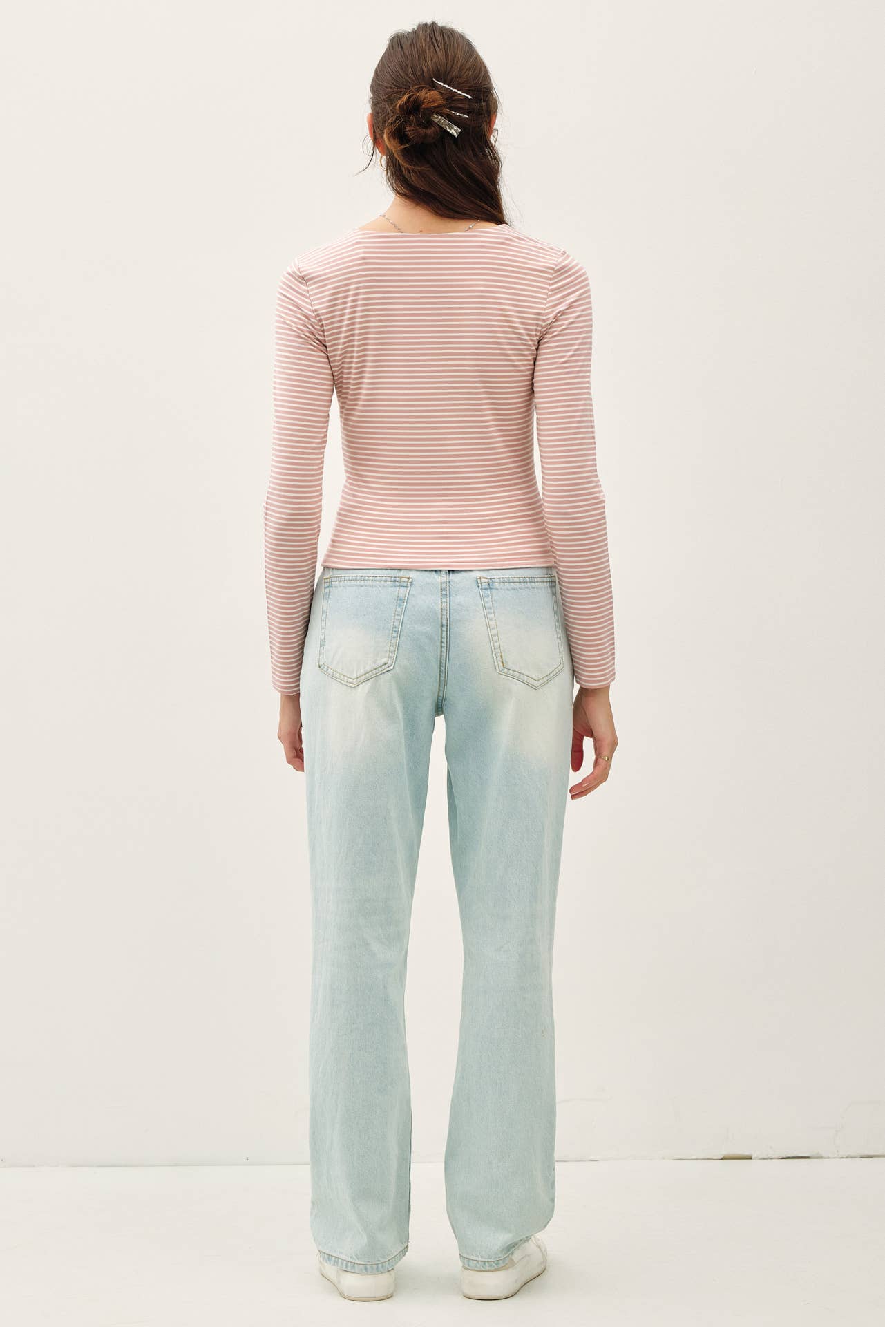 Be Cool - Vente Haut en maille – femme - TOP À MANCHES LONGUES RAYÉ ULTRA DOUX BASIQUE7